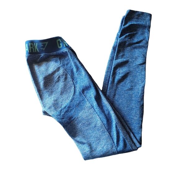 GYMSHARK flex Blue Legging Low Rise Athletic Full Length Legging - Picture 9 of 9